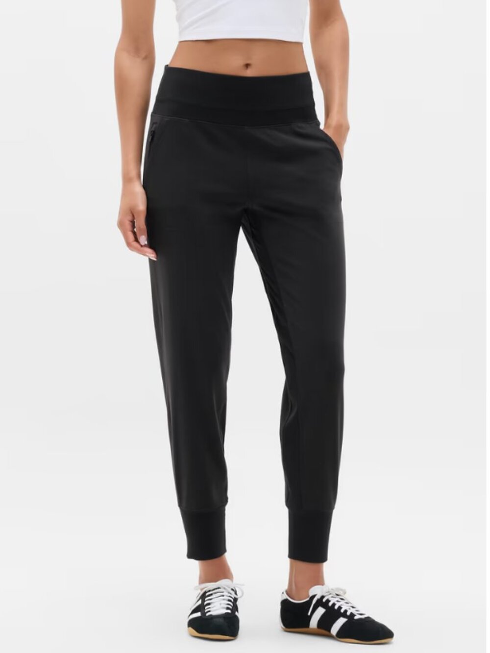 NWT Black Venice High Rise Jogger, size XXS